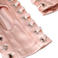 Dolce & Gabbana Pink Acetate Lace Up Fingerless Gloves