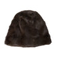 Dolce & Gabbana Brown Weasel Fur Womens Cashmere Hat Beanie