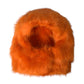 Dolce & Gabbana Orange Faux Fur Whole Head Wrap Hat