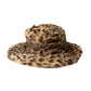 Dolce & Gabbana Brown Leopard Fur Women Bucket Hat