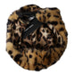 Dolce & Gabbana Brown Leopard Fur Women Bucket Hat