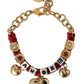 Dolce & Gabbana Gold Tone Brass Chain AMORE Fashion Bracelet