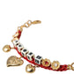 Dolce & Gabbana Gold Tone Brass Chain AMORE Fashion Bracelet