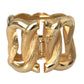 Dolce & Gabbana Gold Tone Vintage Clamper Twisted Loop Bangle Bracelet