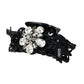 Dolce & Gabbana Black Plastic Crystal Jewelry Brooch Hair Pin