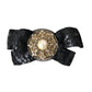 Dolce & Gabbana Black Sequin Pearl Handmade Brooch Hair Pin