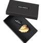 Dolce & Gabbana Gold Brass Leaf Embellished Jewelry Brooch Hair Pin