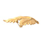 Dolce & Gabbana Gold Brass Leaf Embellished Women Brooch Pin