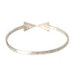 Nialaya Arrow Crystal 925 Silver Bangle Bracelet Women