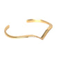 Nialaya Arched Wing Cuff Skyfall Gold CZ 925 Bracelet