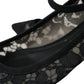 Dolce & Gabbana Black Taormina Lace Bellucci Flats Shoes