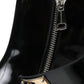 Dolce & Gabbana Black Logo Appliqué Leather Ankle Boots Shoes