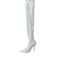 Dolce & Gabbana White Heels Stiletto Knee High Boots Shoes