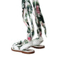 Dolce & Gabbana Multicolor Floral Print Ankle Wrap Sandals Shoes