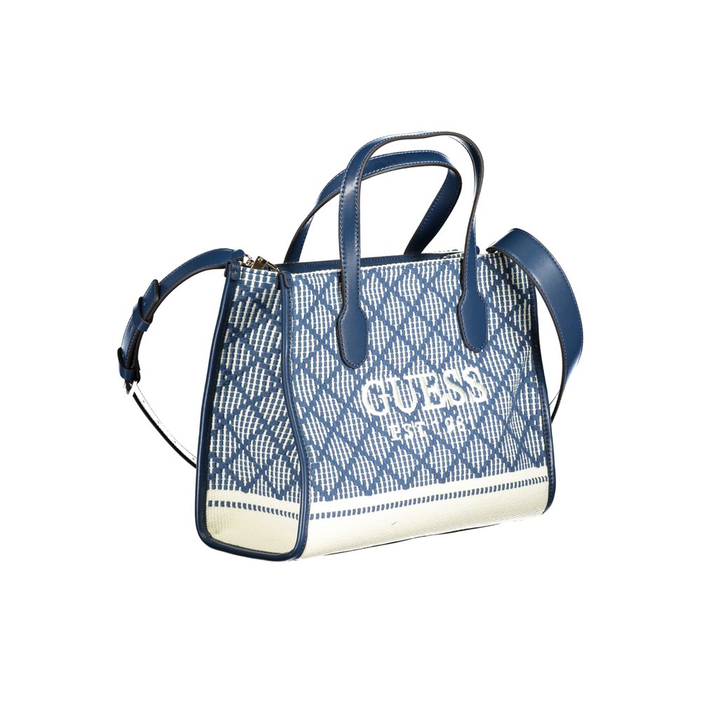 Guess Jeans Blue Cotton Handbag