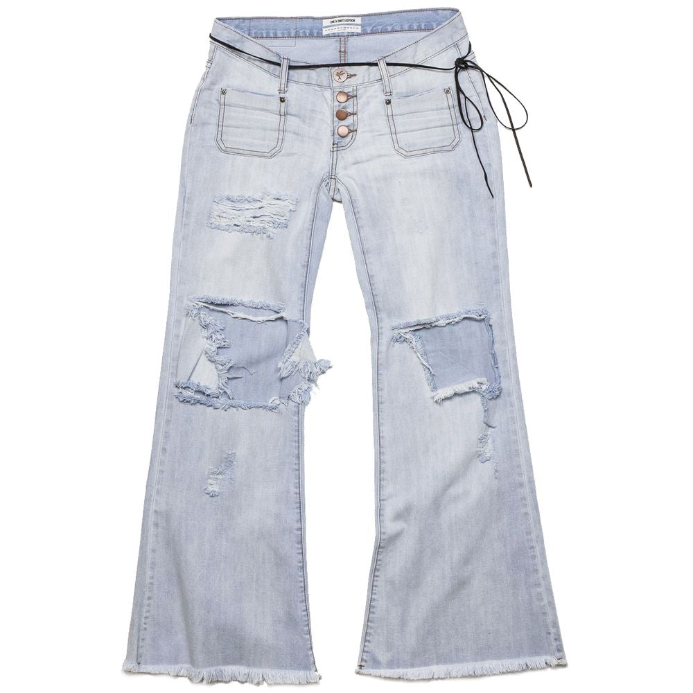 One Teaspoon Light Blue Cotton Women Jeans