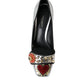 Dolce & Gabbana Silver Embellished Leather Heels Pumps Shoes