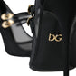 Dolce & Gabbana Black Mesh Mary Janes Heels Pumps Shoes