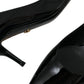 Dolce & Gabbana Black Patent Leather Heels Pumps Shoes