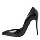 Dolce & Gabbana Black Patent Leather High Heels Pumps Shoes