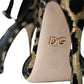 Dolce & Gabbana Gold Leopard Lurex High Heel Sandals Shoes