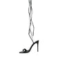 Dolce & Gabbana Black Suede Strap Sandals Stilettos Shoes