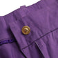 BENCIVENGA Purple Cotton MidWaist Straight Cropped Pants