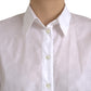 Dolce & Gabbana White Collared Short Sleeve Polo Shirt Top