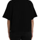 Balenciaga Black Cotton Logo Crew Neck Short Sleeves T-shirt