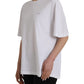 Balenciaga White Cotton Crew Neck Short Sleeves T-shirt