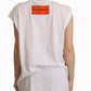 Dolce & Gabbana White L'AMORE Cotton Sleeveless Tank Top T-shirt