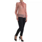 Dolce & Gabbana Pink Long Sleeves Ascot Collar Top Blouse