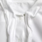 Dolce & Gabbana White Cotton Ascot Collar Long Sleeves Top