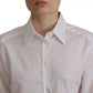 Dolce & Gabbana White Cotton Collared Formal Dress Shirt Top