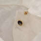 Dolce & Gabbana White Patterned Silk Ascot Collar Blouse Top