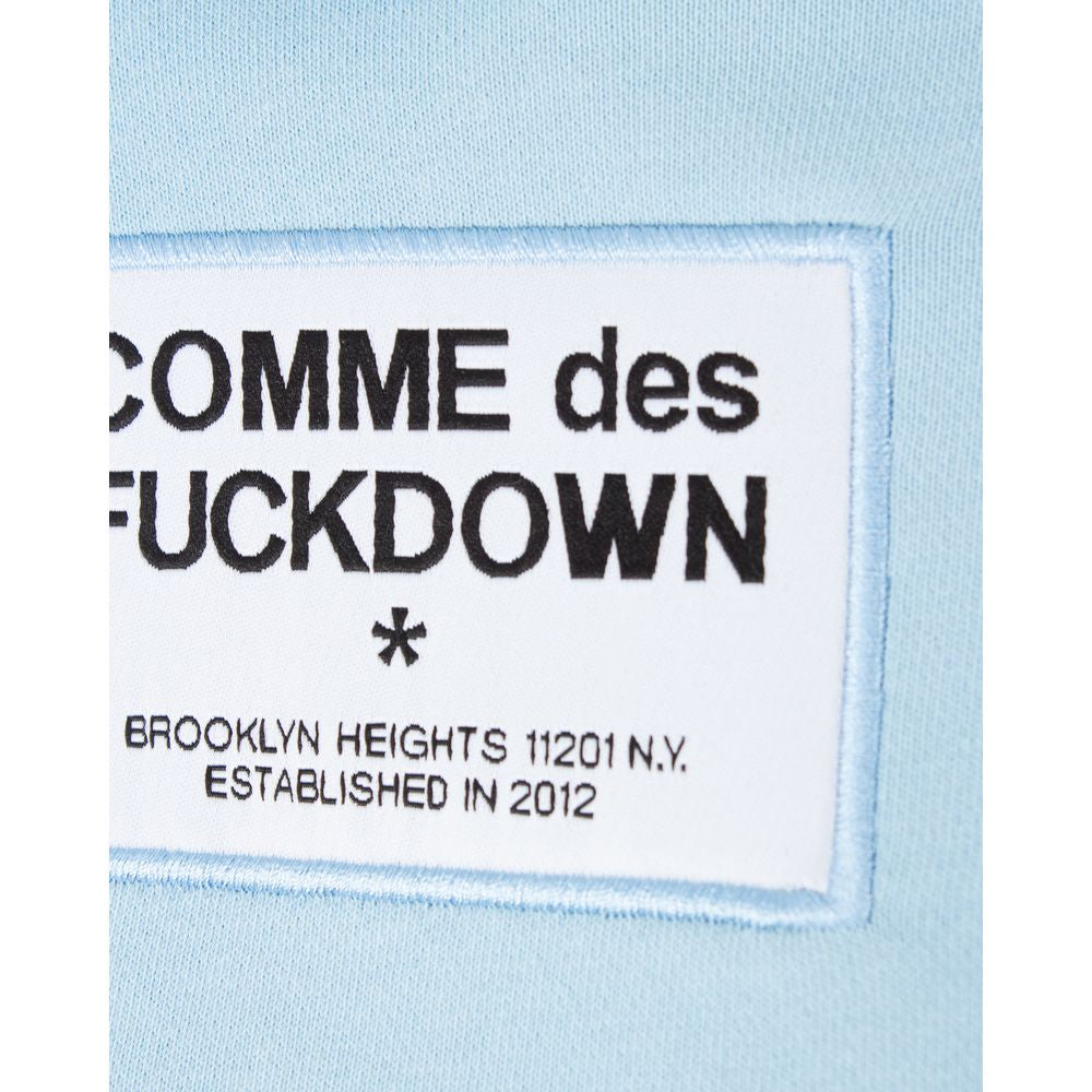 Comme Des Fuckdown Light Blue Cotton Sweater