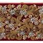 Dolce & Gabbana Red Velvet Gold Frame Clutch Evening Party Purse Bag