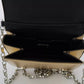 Dolce & Gabbana Gold Shoulder #DG GIRLS Leather Sling Clutch Purse Bag