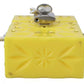 Dolce & Gabbana Yellow Plexiglass Crystals Box Padlock Women Clutch Bag