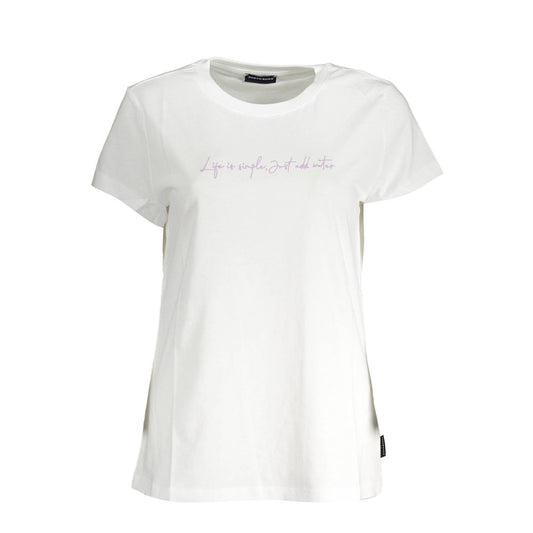 North Sails White Cotton Women T-Shirt