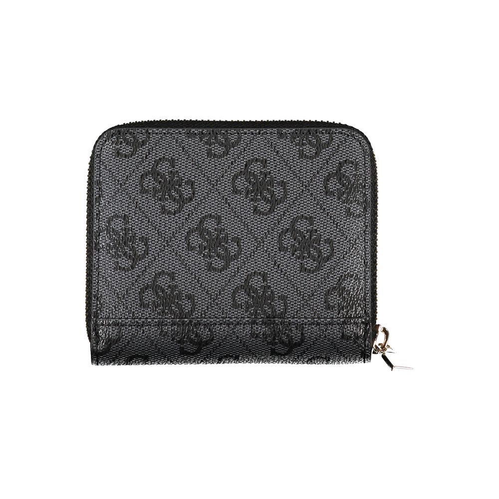 Guess Jeans Elegant Black Polyethylene Wallet with Logo Detail