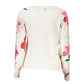 Desigual Elegant Crew Neck Sweater with Contrast Details