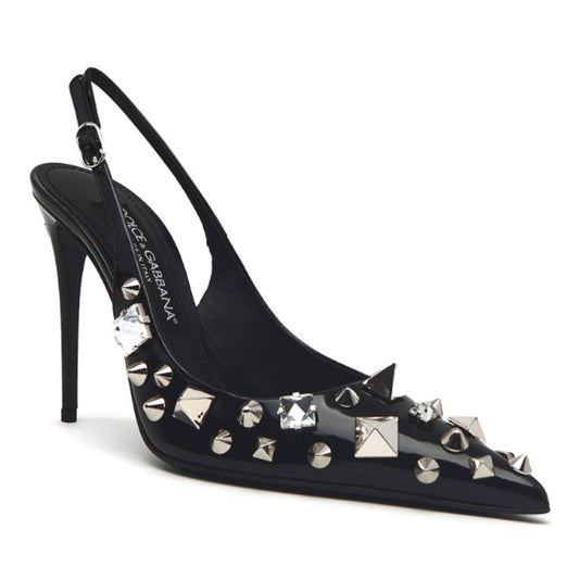 Dolce & Gabbana Black Leather Di Calfskin Pump