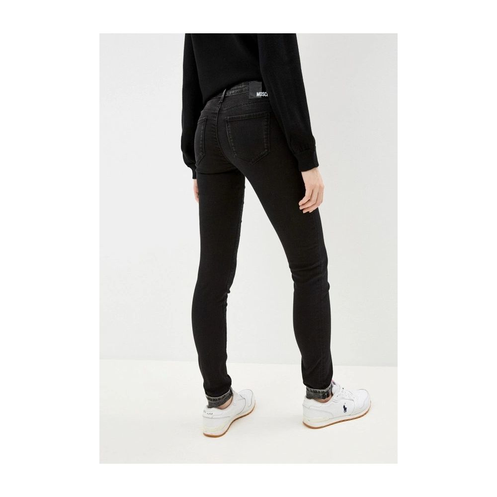 Love Moschino Black Cotton Women Jeans