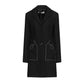 Love Moschino Black Wool Women Coat