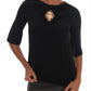 Dolce & Gabbana Embellished Sacred Heart Silk Blouse