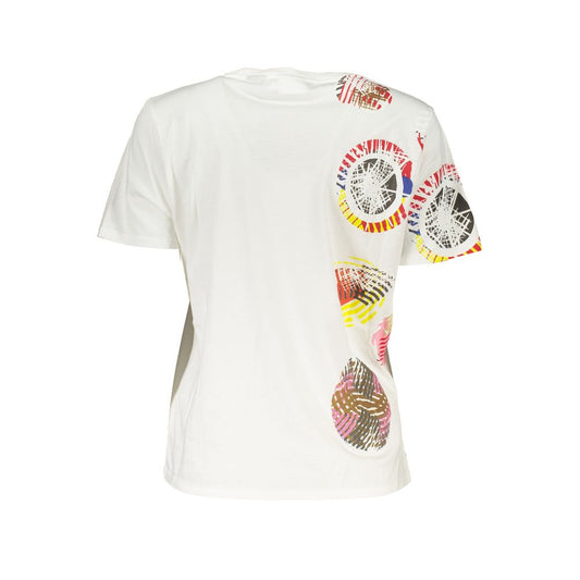 Desigual White Cotton Tops & T-Shirt