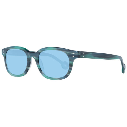 Hally & Son Green Unisex Sunglasses