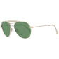 Hally & Son Gold Unisex Sunglasses