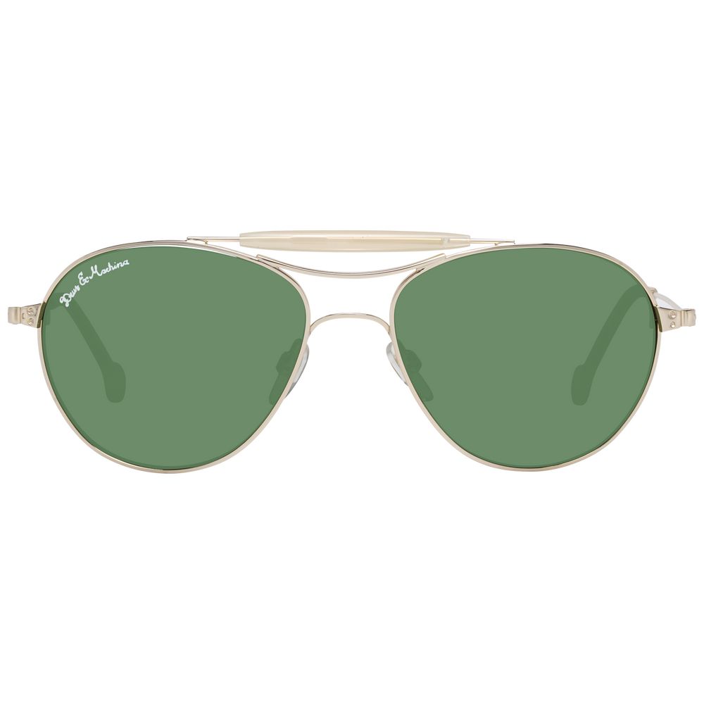 Hally & Son Gold Unisex Sunglasses